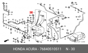 Бачок стеклоомывателя 76840S10S11 HONDA