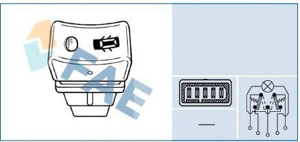 Выключатель, фиксатор двери 61250 FAE