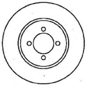 Тормозной диск 561375B BENDIX JURID