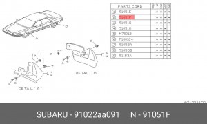 Деталь 91022AA091 SUBARU