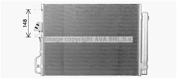 Радиатор, охлаждение двигател DN2171 AVA