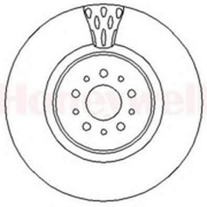 Тормозной диск 562298B BENDIX JURID