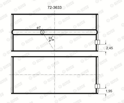 Подшипник 72-3633 GLYCO