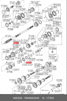 Деталь 9960663643 MAZDA