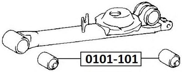 Сайлентблок 0101-101 ASVA