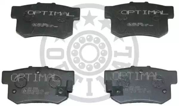 Комплект тормозных колодок, диско 9654 OPTIMAL