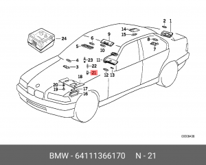 Деталь 64 11 1 366 170 BMW