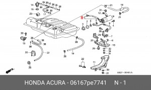 Топливный насос 06167PE7741 HONDA