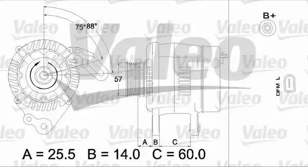 Генератор 437402 VALEO PHC