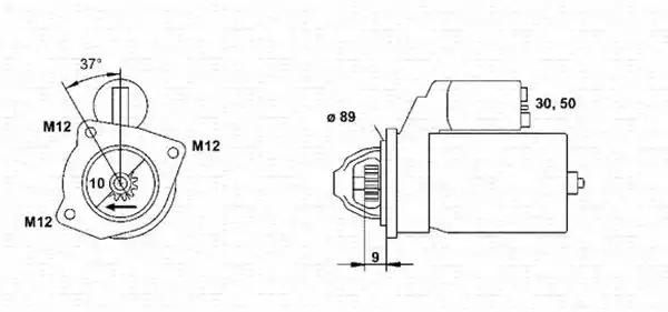 Стартер 943241015010 MAGNETI MARELLI
