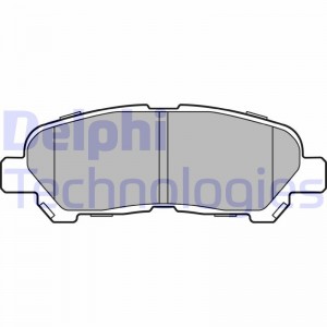 Комплект тормозных колодок, диско LP1708 DELPHI