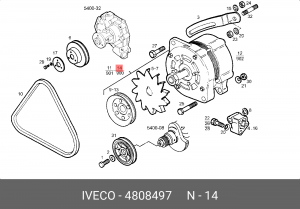 Генератор 4808497 IVECO