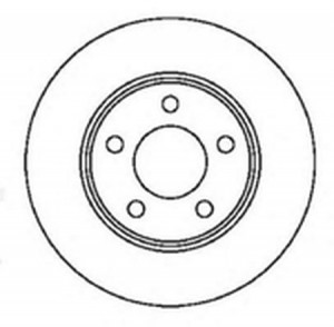 Тормозной диск 561537B BENDIX JURID
