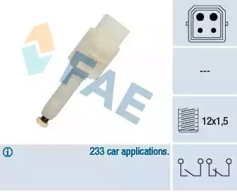 Выключатель фонаря сигнала торможения 24565 FAE