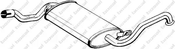 Средний глушитель выхлопных газов 105931 BOSAL