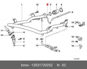 Прокладка 13 53 1 720 252 BMW