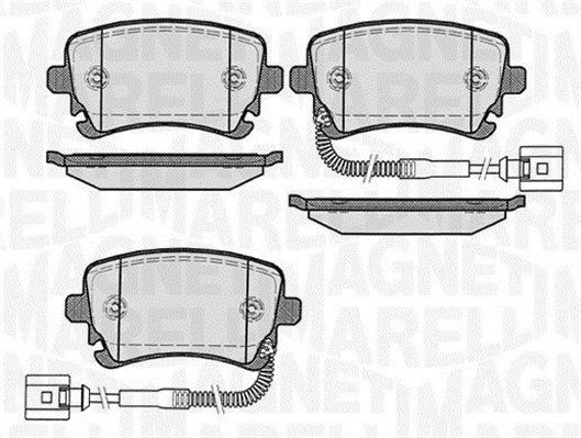 Комплект тормозных колодок, диско 430216171039 MAGNETI MARELLI