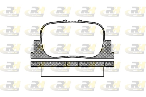 Комплект тормозных колодок, диско 2801.00 ROADHOUSE