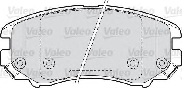 Комплект тормозных колодок, диско 598744 VALEO PHC
