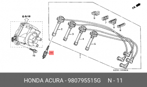 Свеча зажигания 980795515G HONDA