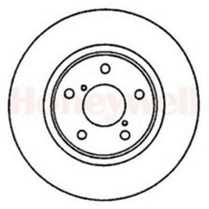 Тормозной диск 561648B BENDIX JURID