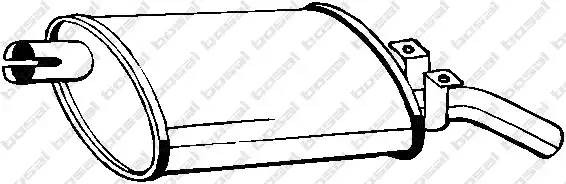 Глушитель выхлопных газов конечный 200-953 BOSAL