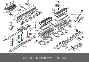 Впускной клапан 61320722 IVECO