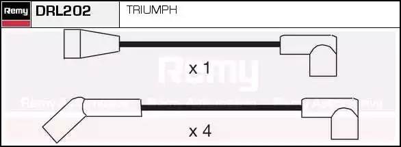 Ккомплект проводов зажигания DRL202 DELCO REMY