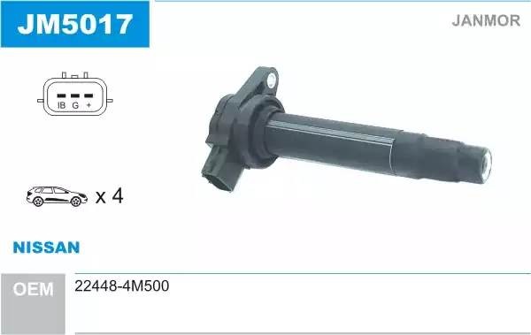 Катушка зажигания JM5017 JANMOR
