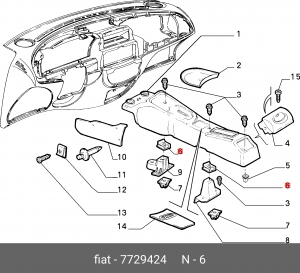 Скоба крепления 7729424 ALFA FIAT LANCIA
