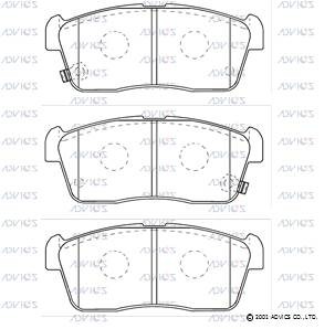Колодки тормозные дисковые SN949P ADVICS