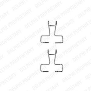 Комплектующие, колодки дискового тормоза LX0204 DELPHI