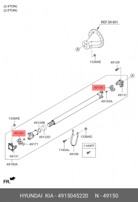 Кардан рулевой колонки 4915045220 HYUNDAI KIA