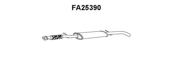 Предглушитель выхлопных газов FA25390 VENEPORTE