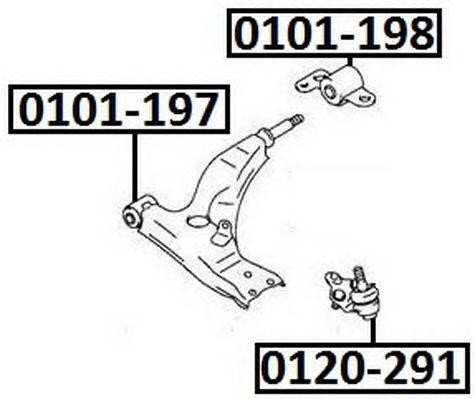 Сайлентблок 0101-197 ASVA
