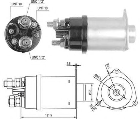Тяговое реле, стартер 940113050032 MAGNETI MARELLI