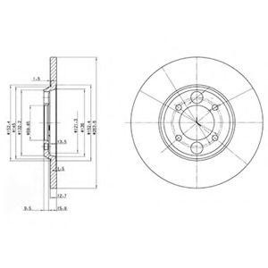 Тормозной диск BG2084 DELPHI