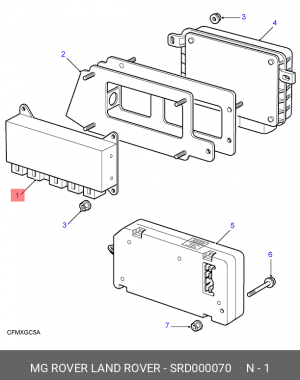 Блок управления, динамики тормоза / движения SRD000070 LAND ROVER