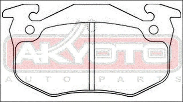 Колодки тормозные дисковые AKD-03322 AKYOTO