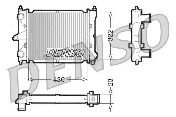 Радиатор, охлаждение двигател DRM32033 DENSO