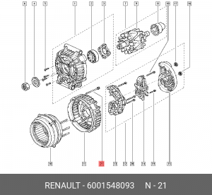 Болт 6001548093 RENAULT