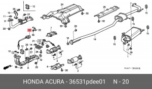 Лямбда-зонд 36531PDEE01 HONDA