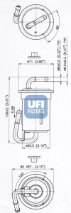 Топливный фильтр 31.744.00 UFI