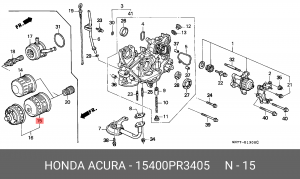 Масляный фильтр 15400PR3405 HONDA
