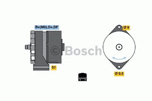 Генератор 0120400706 BOSCH