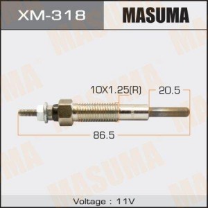 Свеча накаливания XM-318 MASUMA