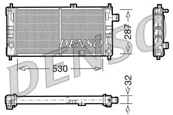 Радиатор, охлаждение двигател DRM20064 DENSO
