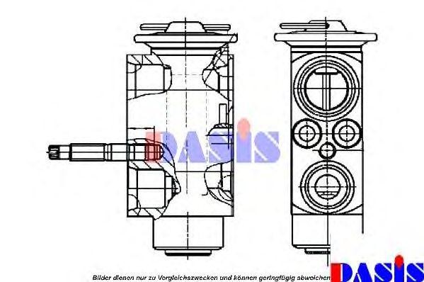 Расширительный клапан, кондиционер 840108N AKS DASIS