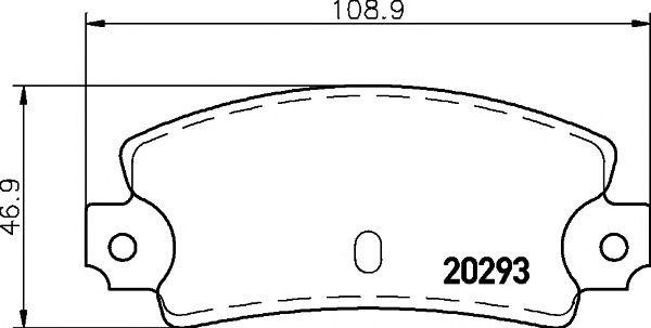 Комплект тормозных колодок, диско 2029301 TEXTAR