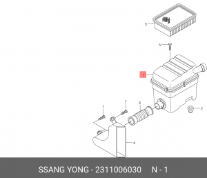 Фильтр воздушный 2311006030 SSANG YONG